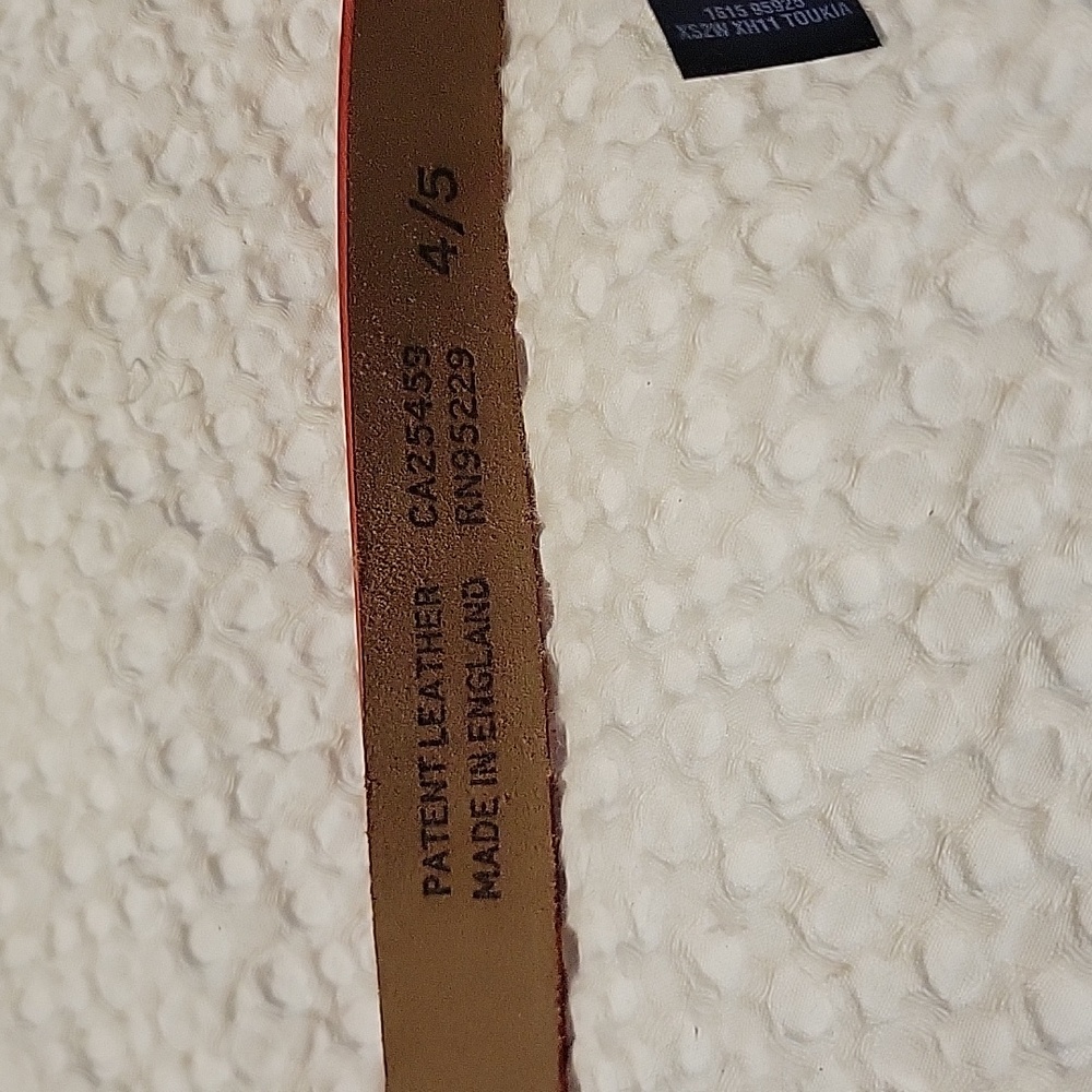 Ted Baker Red Patent Bow Belt - L - Picture 3 of 11